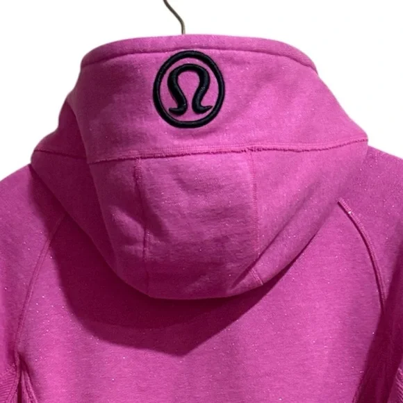 lululemon scuba hoodie women’s size 6. Sparkle heathered pink/Paris pink. - Picture 5 of 6